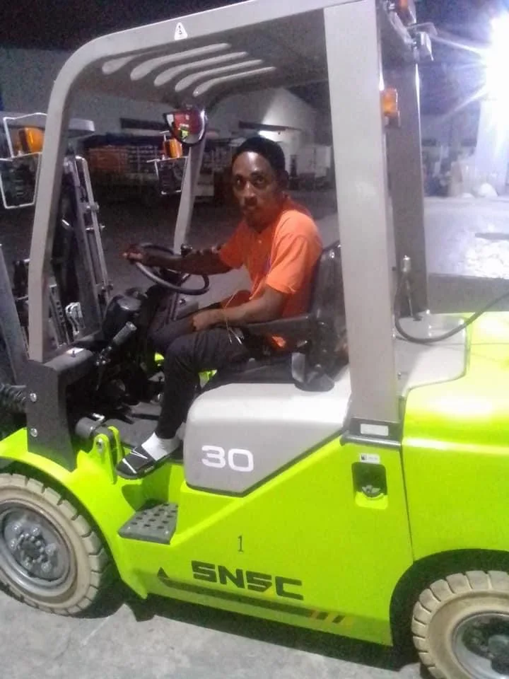 FG70 15500 LBS Gas Engine Counterbalance 7000kg Dual Fuel LPG / Petrol Forklift
