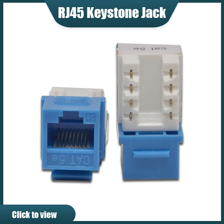 Utp Cat5e Cat6 Cat7 Cat6a 8p8c Keystone Coupler Rj45 Cable Socket Keystone Jack Rj45