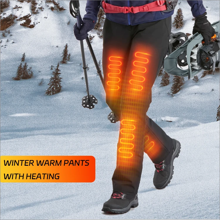 Men's Customizable Zippered Heated Pants USB Winter Blanket Reactive Heated Long Johns
