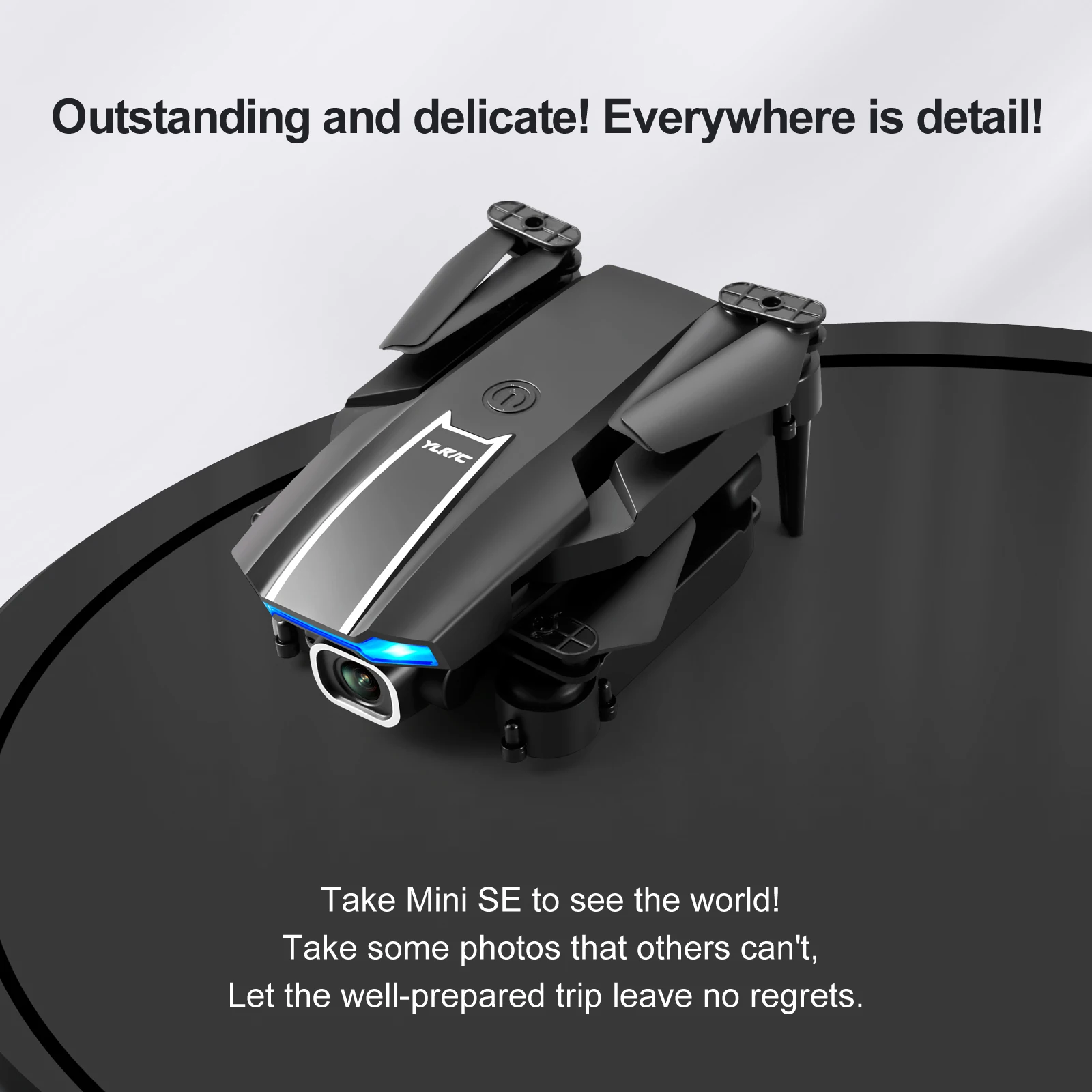 Mini Drone Small Size Body 10 Minutes Flight Time 4k Dual Camera Double