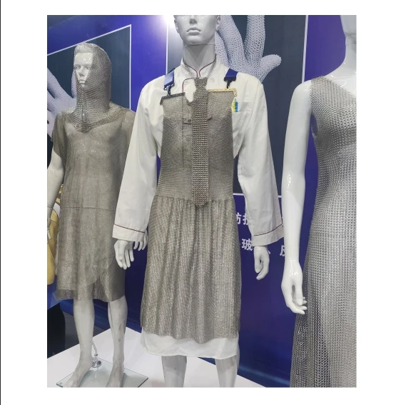 Stainless Steel  Chainmail Apron  Customized Diameter Ring Mesh Curtain Woven by Different Size Diameter Metal Wire