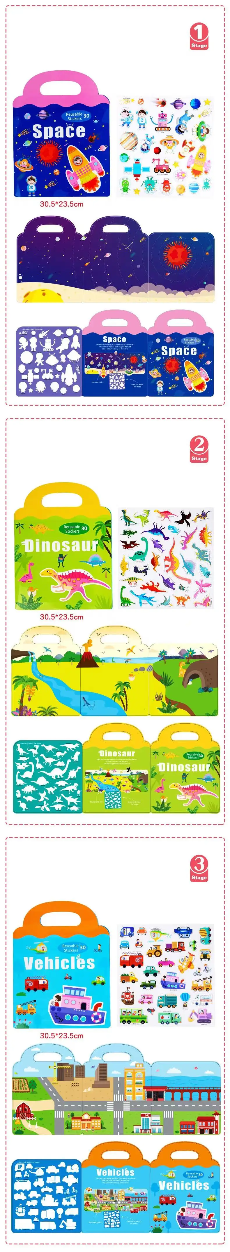 Montessori Preschool Busy Book Quiet Books Open Ended Reusable