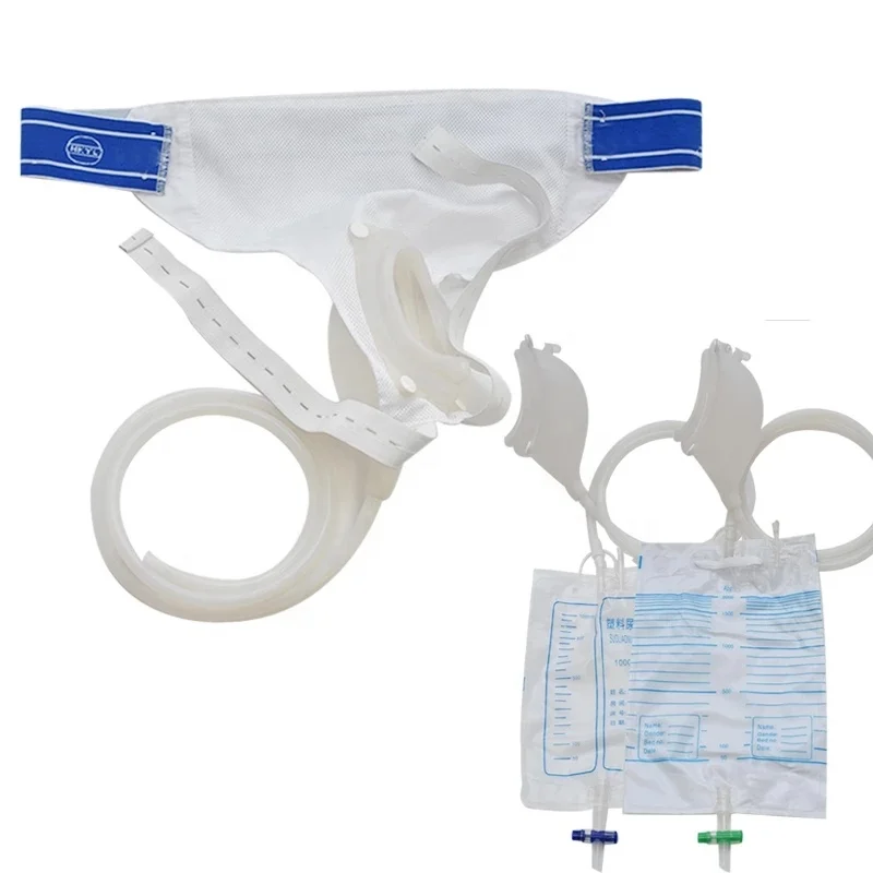 Convenient Urine Collector 2000ml Urine Drainage Bag Silicone External Sterile Urine Bag For
