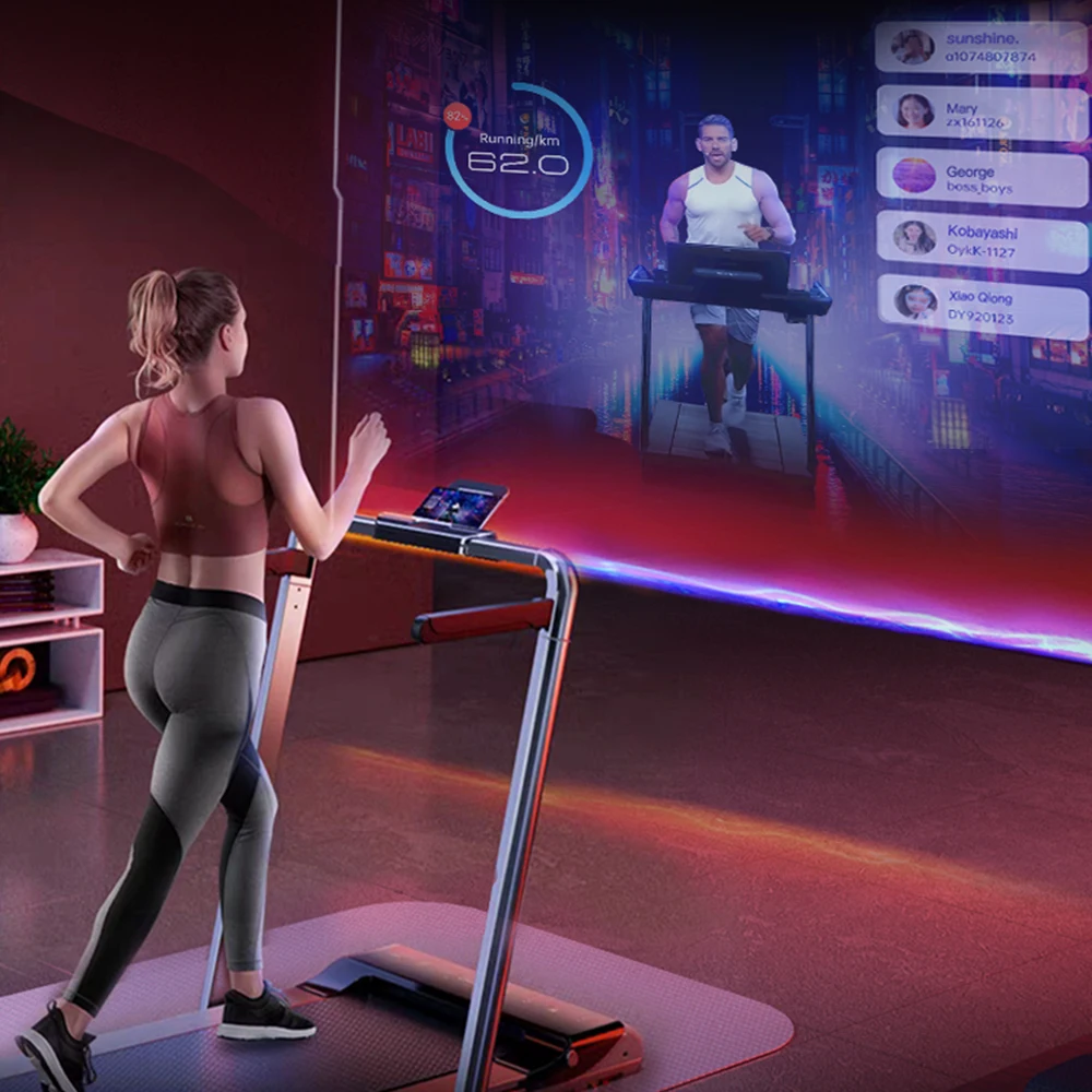 YPOO New lauched Smart foldable flat walking pad home fitness running mini treadmill foldable under desk treadmill with YPOOFITt 666029