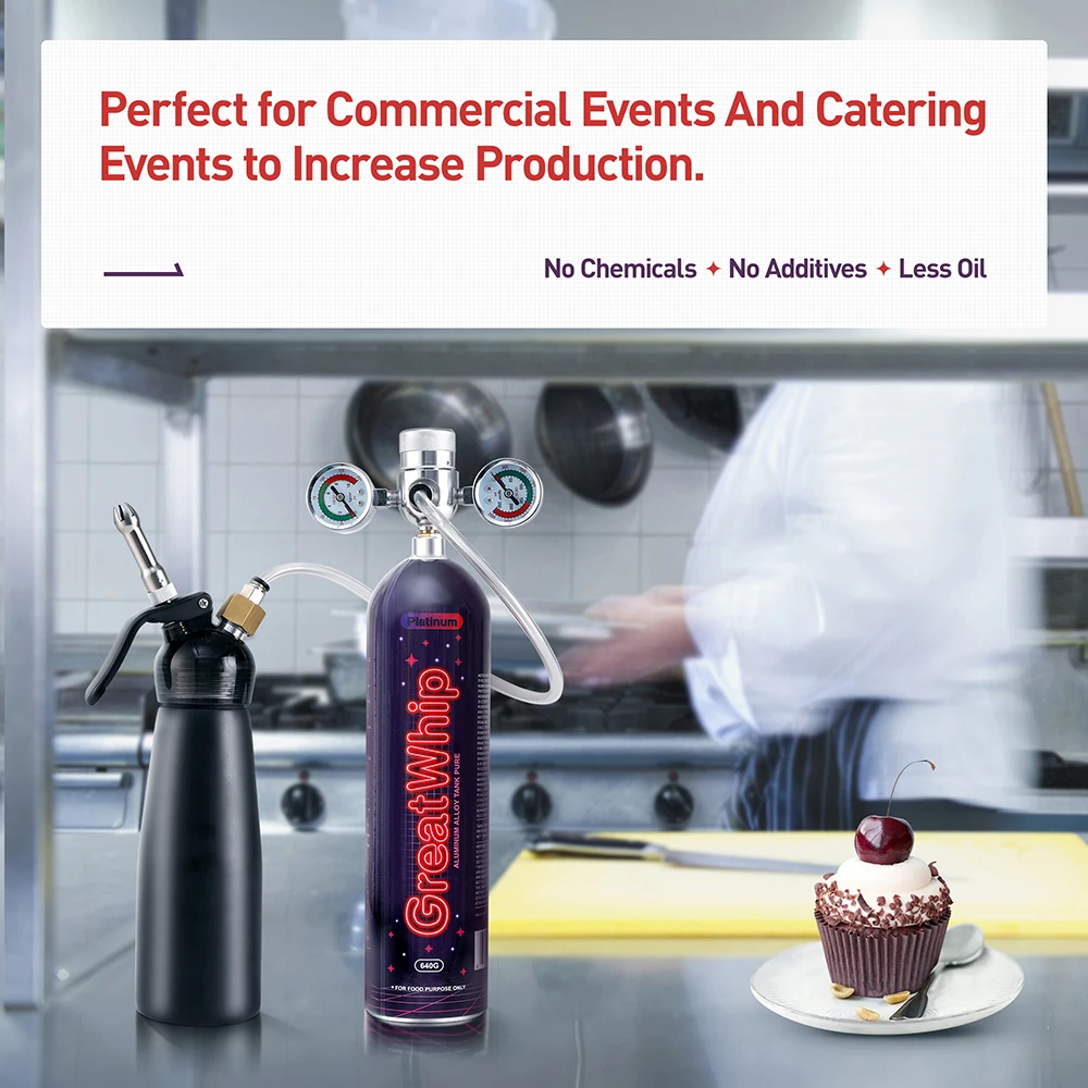 Greatwhip Aluminium Cream Whip Chargers 640g Whipped Cram Charger Buy