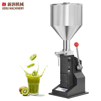 Factory Price  5-50ml 10-100ml Juice Cream Olive Oil Bottle Small Manual Liquid Filling Machine