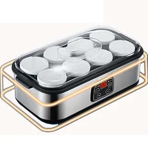 Yogurt Maker Temperature Control with LCD Display and 8 X 180ml Glass Jars Yogurt Maker Home