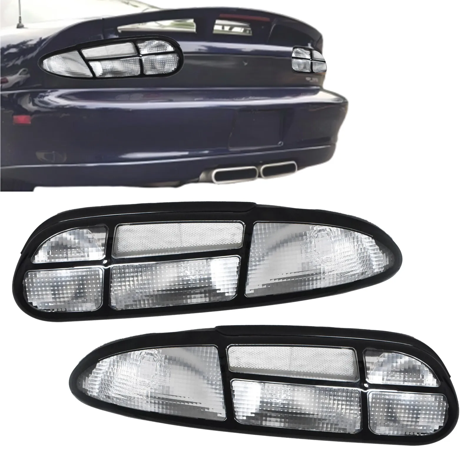 Chevrolet Camaro 1993-2002 Halogen Tail Lamp 3 Holes Full Clear