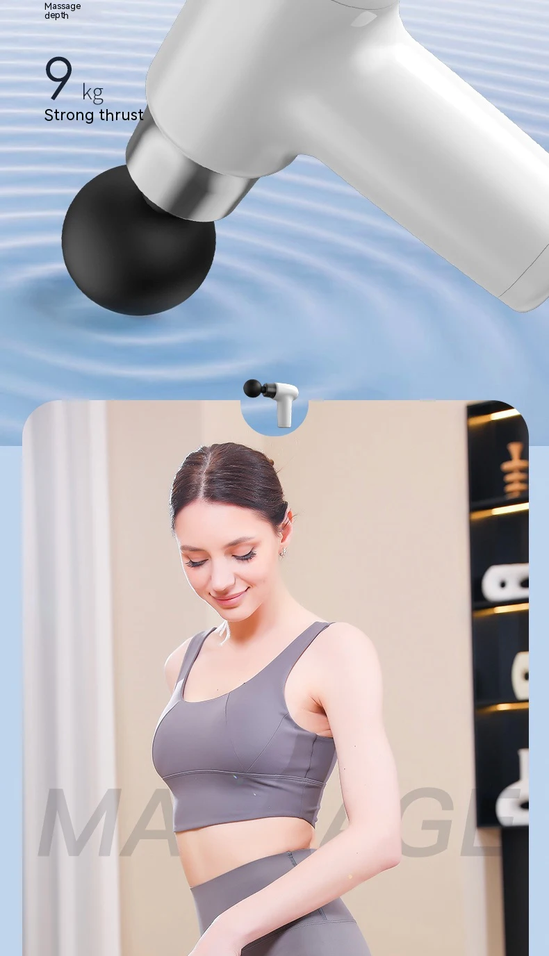 Mini Wireless Massage Gun Fascial Muscle Massager  Fascia Gun