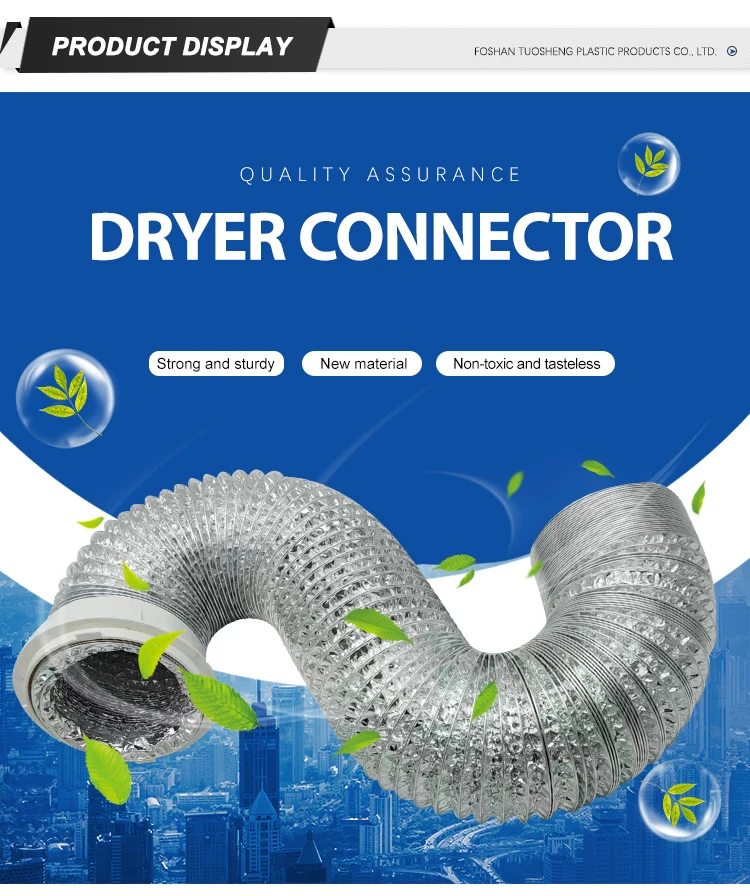 Hot Selling Round Shaped Hose Dryer Duct Connector With Flexible Air