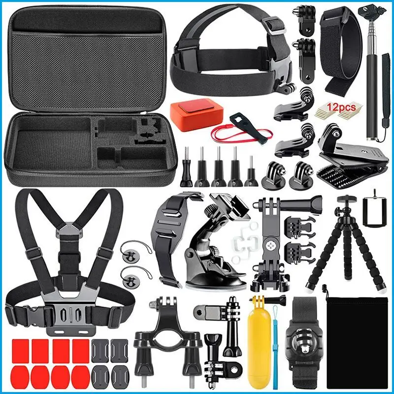 Gopro Accessories Kit Wholesale Action Kit For Gopro 7/6/5/4 For Gopro Hero Black - Buy Sports Camera Accessories Set,Action Camera Accessory Kit For Gopro 7 Gopro Hero,Wholesale Action