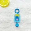 Anillo de resorte azul ruyi acrílico 17 campana