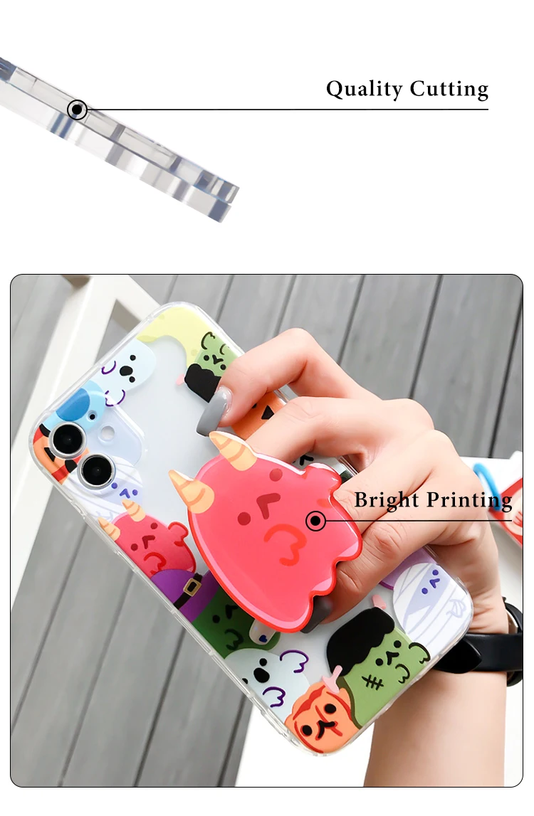 Waterproof custom epoxy mobile pop phone sockets acrylic phone holders grips