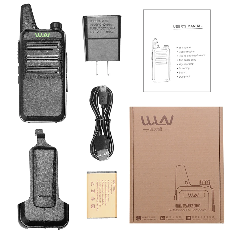 WLN Walkie Talkie KD-C6 Quansheng Baofeng Mini Walkie Talki Transceiver Ham Radio Two Way Radio factory