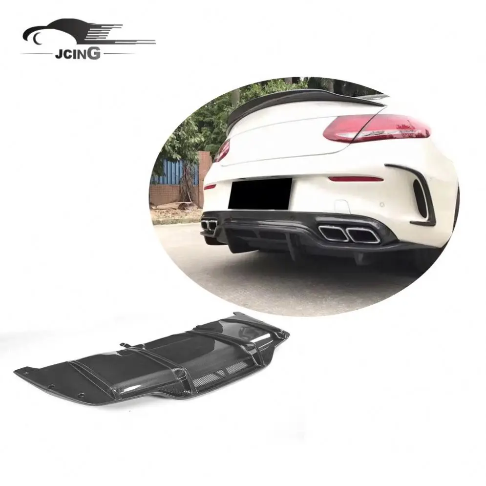 Carbon fiber Rear Diffuser for Mercedes Benz W205 C63 AMG Coupe 2-Door ...