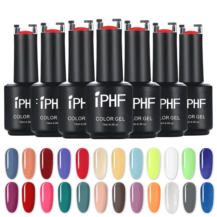Quick Drying Uv Gel Polish Set Match CUSTOM OEM LOGO Private Label Color Soak Off Uv Nail Gel Polish Top Coat Base Coat Uv Gel
