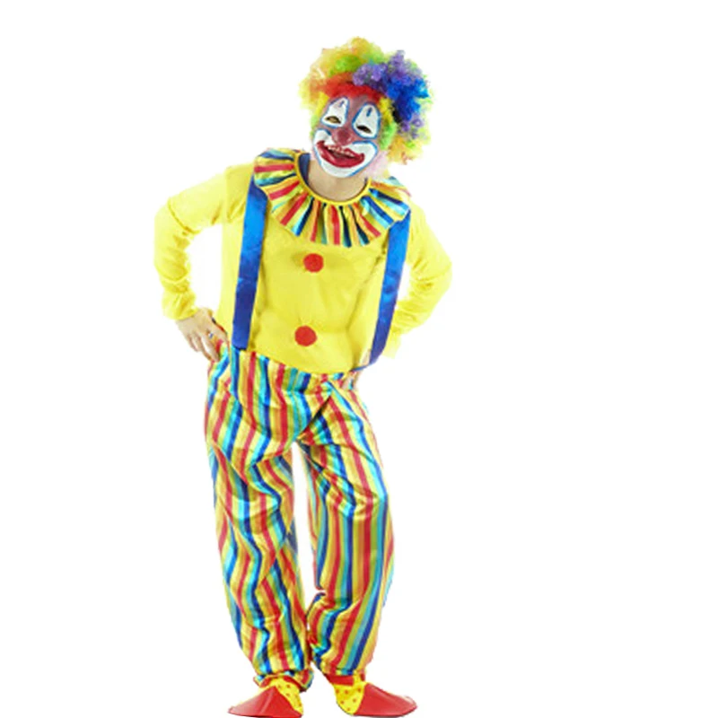 Grappige Clown Kostuum Halloween Party Jurk Cosplay Kostuum Voor Volwassen Mannen - Buy Cosplay Kostuum,Party Fancy Dress,Grappige Clown Kostuum Product on