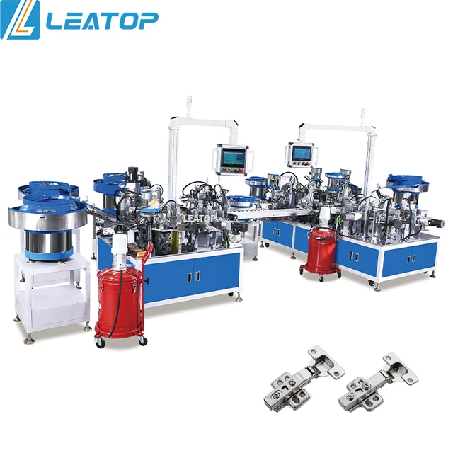 New Full-Automatic Hinges Making Machinery Leatop Cabinet Damp Concealed Door Hinge Making Machine Production Line