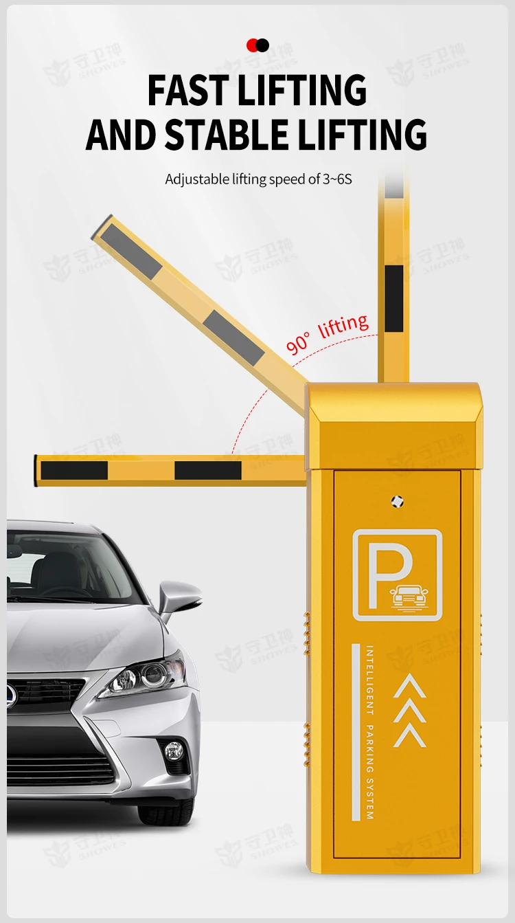 Car Parking Management System Crowd Control Barriers Boom Gate ...