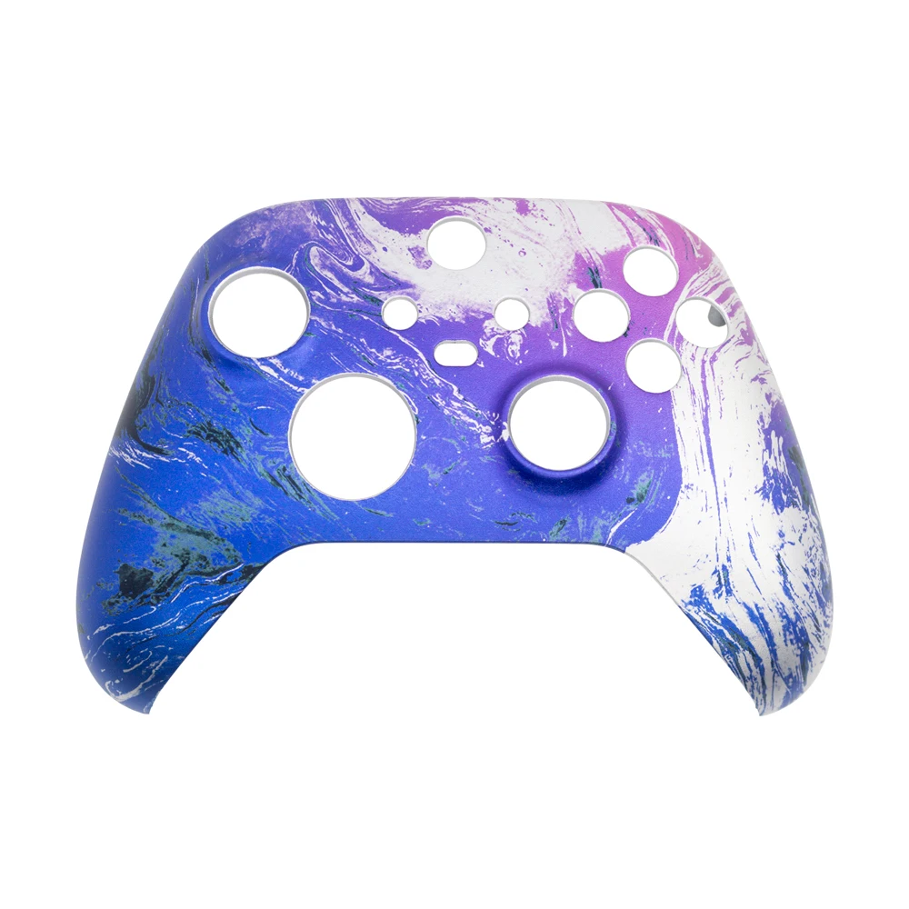 EXtremeRate Cover Frontale Per Xbox Series X S Controller Model 1914,Scocca Custodia Copertura Ricambio Per Xbox Series X S Joystick,Senza Controller-Venatura Del Legno - Foto 6