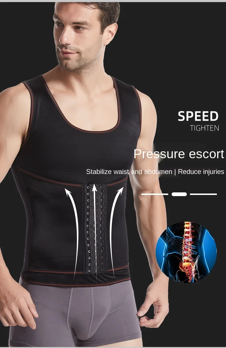Plus size shapers control waist tummy control soft elastic breathable vest shapewear shapers