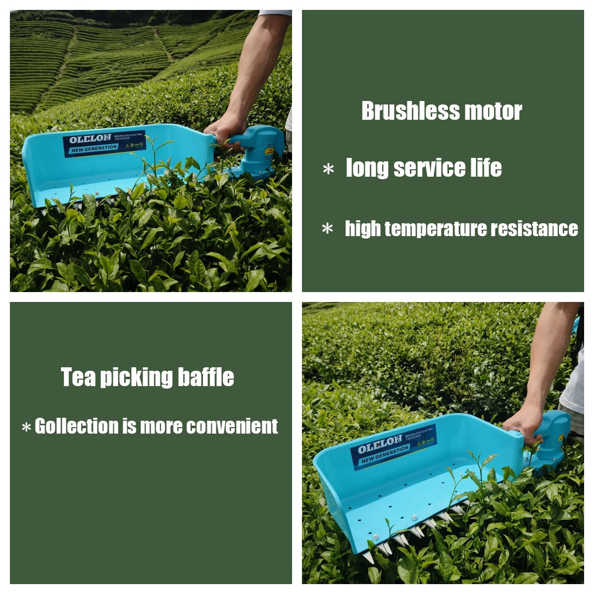 Tea Pluck Machine 24V Battery Tea Pluck High Backpack Tea Leaf Picking Machinery Electric ...
