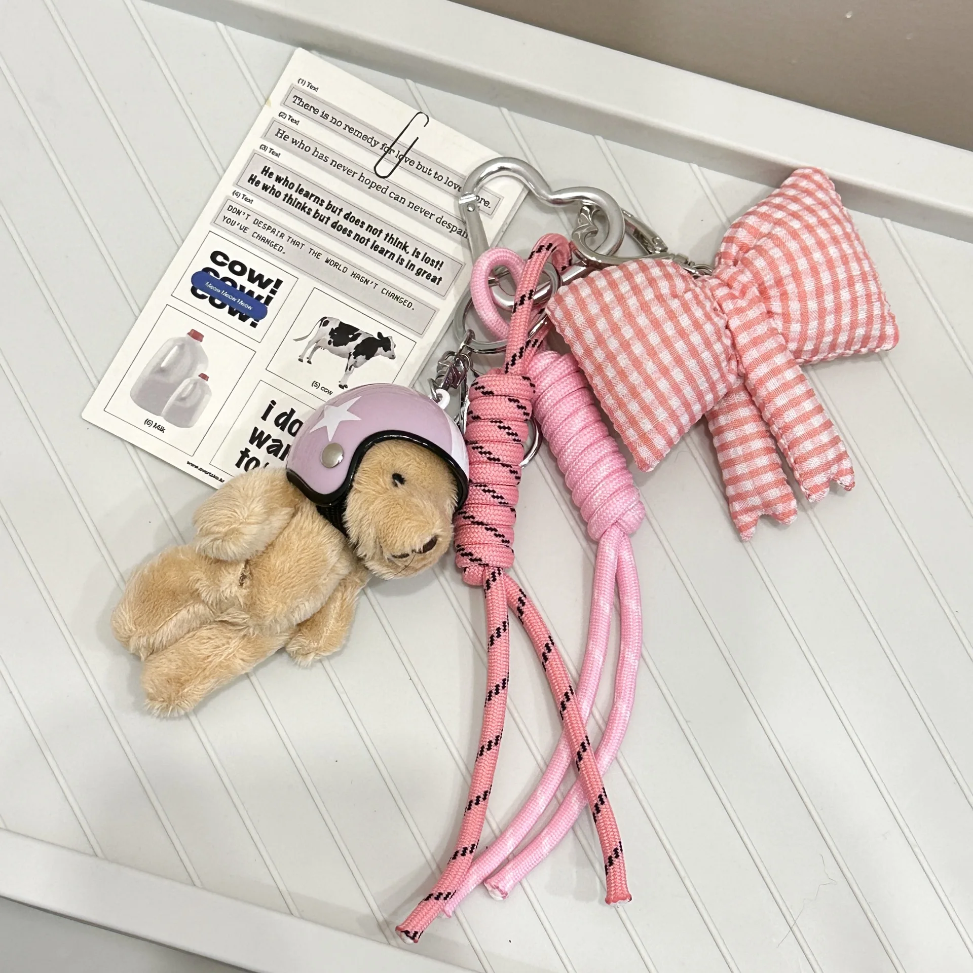 Portachiavi A Forma Di Orso Pilota In Peluche, Carino E Morbido: Decorazione Per Borse, Chiavi O Zaino