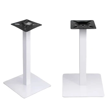 Custom Wholesale Restaurant Round Black White Coffee Iron Table Base Modern Pedestal Base metal Table Leg