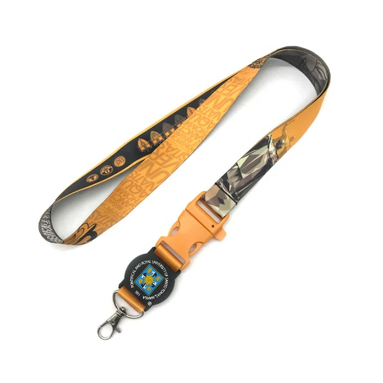 Trade Assurance Keychain Holder Safety Polyester Neck Straps Lanyard Multi-Color Sublimation Silk Screen Printing for Phone Key
