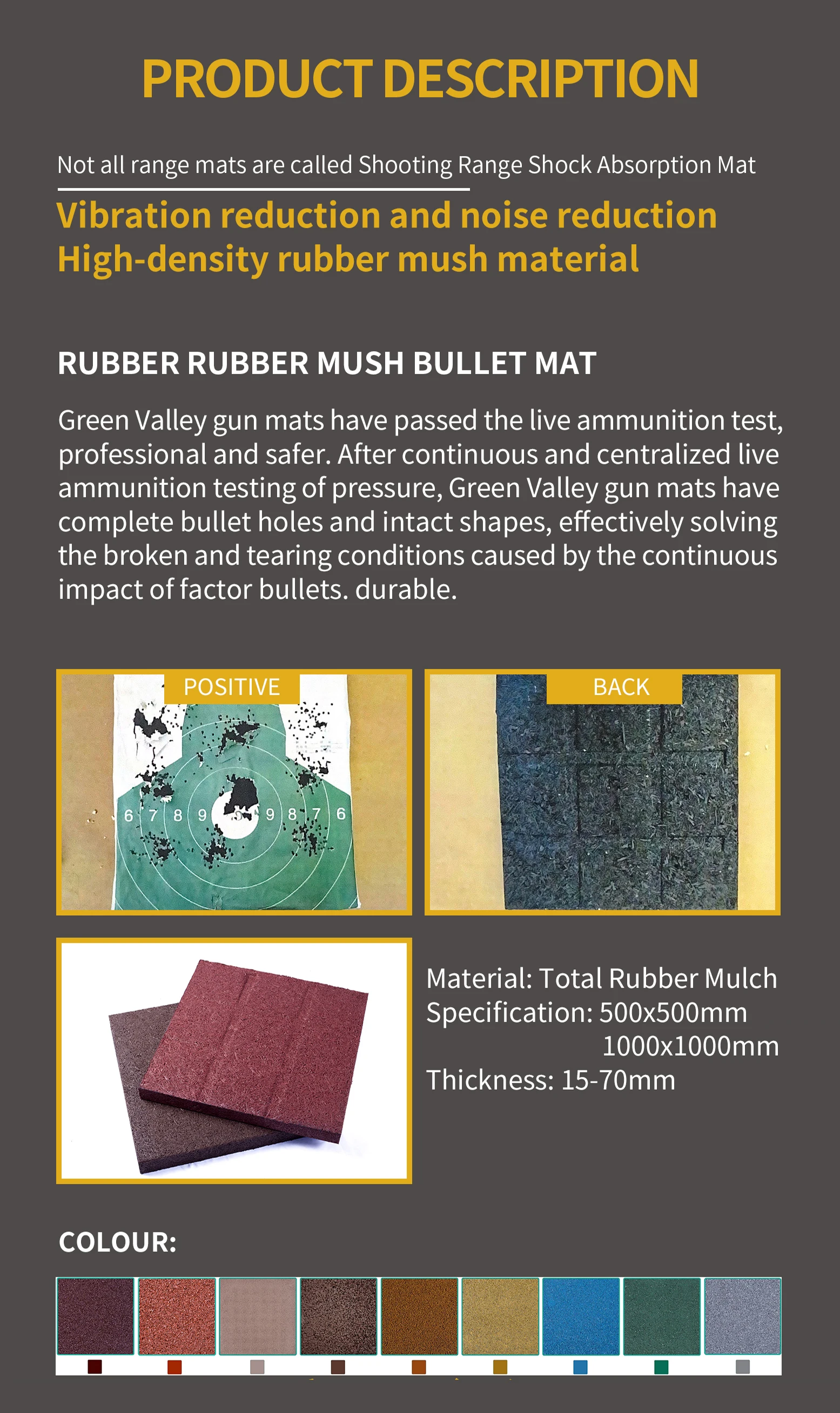 Ballistic Rubber Block for Shooting Ranges - Eco-Friendly Anti Ricochet ...