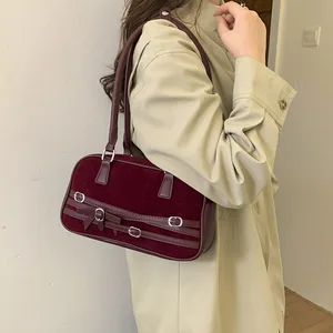 Designer Boston Bag High-quality Suede Pillow Bag Stylish Versatile Commuting Solid Color Tassel Handbag Shoulder Bags