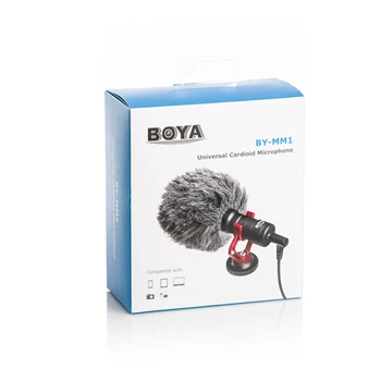 BOYA BY-MM1 Compact On-Camera Video Microphone Recording Interview Microphone for Smartphone DJI Osmo DSLR detail image