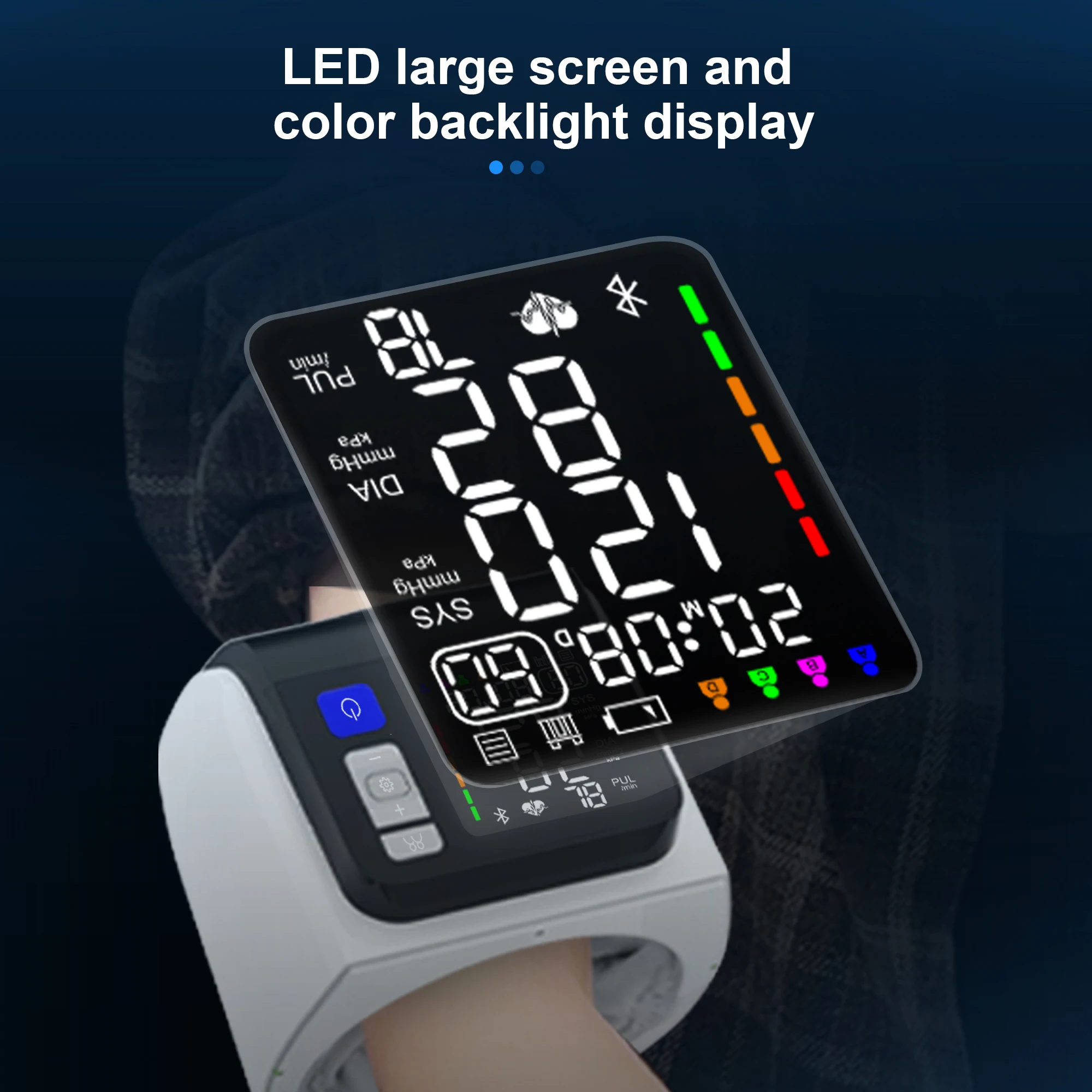 Factory Price LED Automatic Smart Sphygmomanometer Digital Arm BP Monitor Arm Barrel Type Electronic Blood Pressure Bp Machine