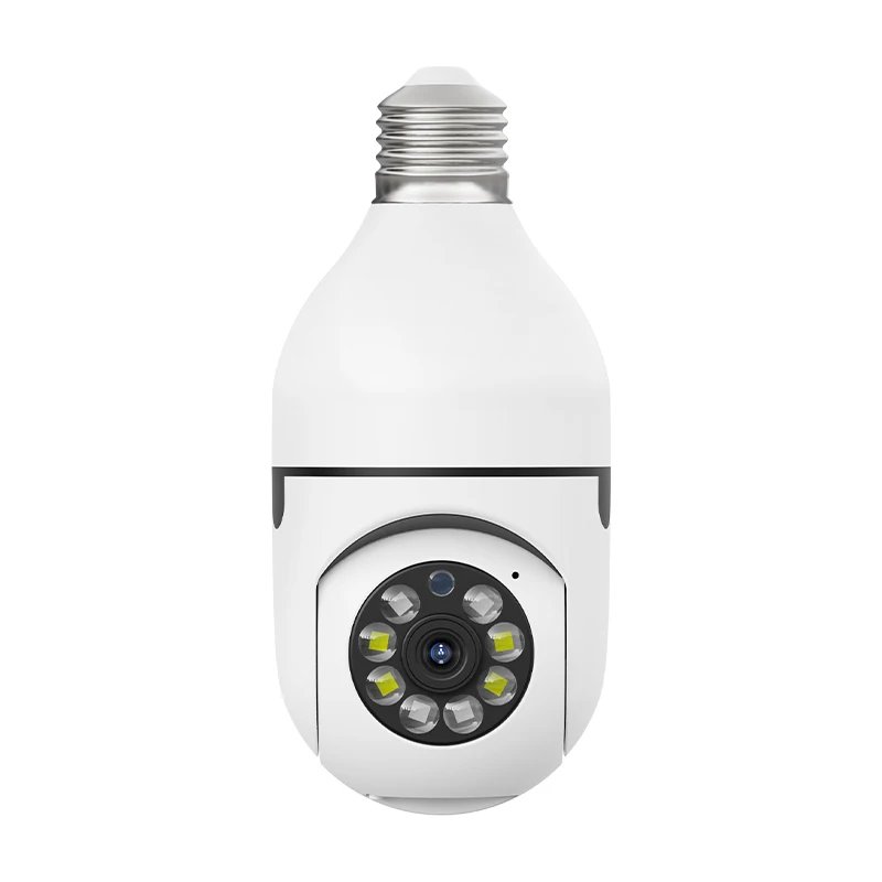 E27 Night Vision Wireless Light Bulb Camera 360 Cctv Hidden 2.4G Wi Fi Mini Ip Security Light Camera