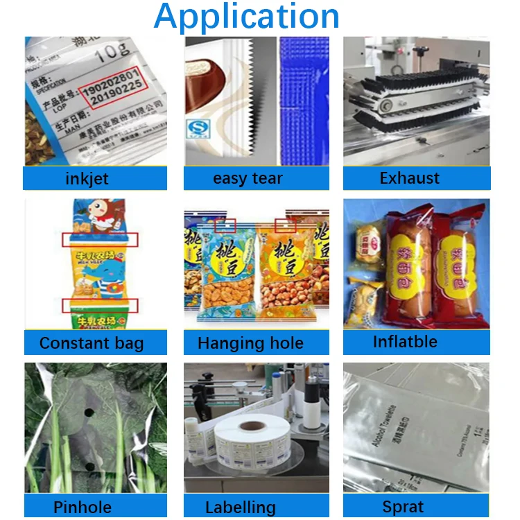 Pillow Bag Flow Type Wafer Packing Machine Packing Machine for Food