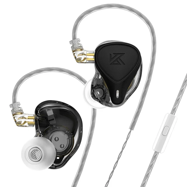 KZ ZEX Pro In Ear HIFI Headset Electrostatic Hybrid Technology Wired Earphone Noise Cancelling Sport Earbuds