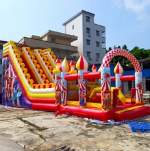 China supplier inflatable bouncy castle water slide inflatable water slide for sale