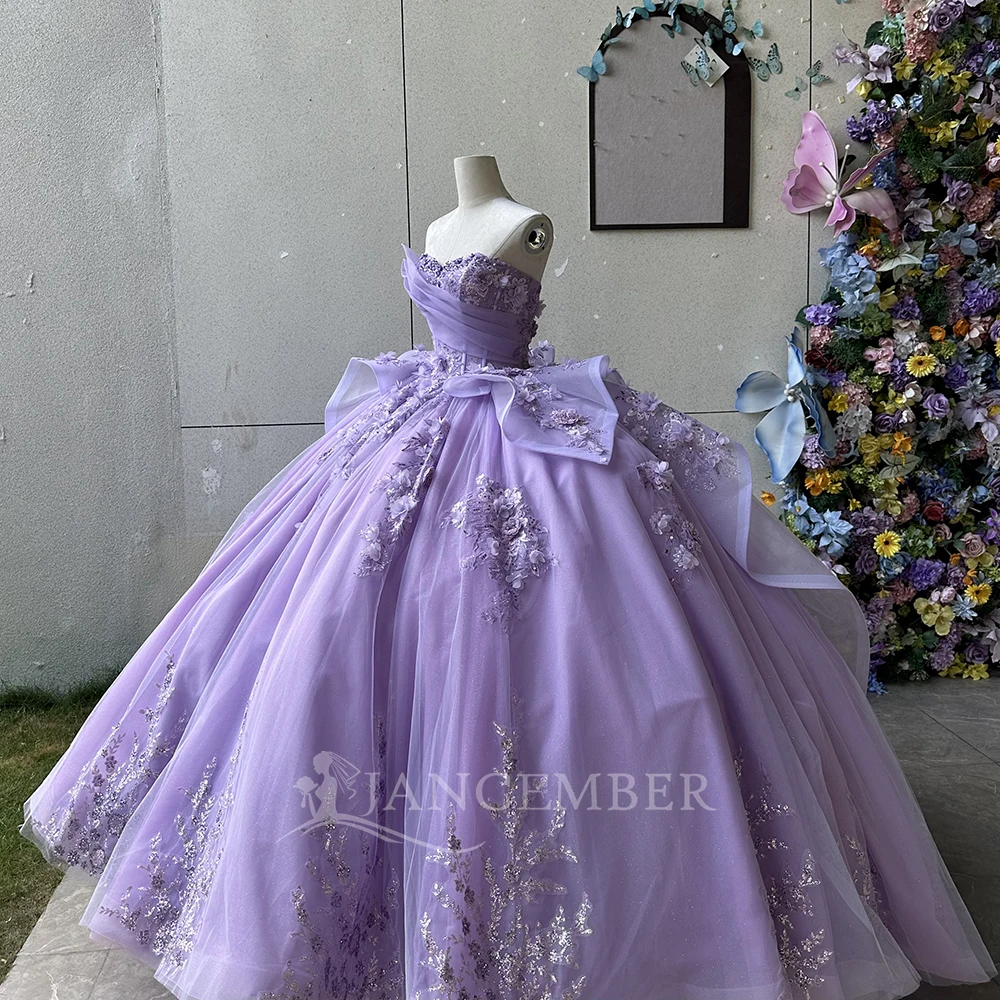light purple birthday dress Purple Bow Tulle Christmas Party Elegant Light Purple Princess Dress,  Suitable For Girls' Birthday Party, Banquet, Formal Occasion, Wedding  Flower Girl Dress, Thanksgiving, Graduation