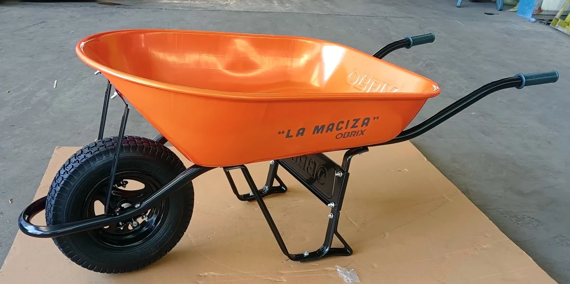 Wheelbarrow Wb7400 Hot Sale In South America Trolley Farm Equipment