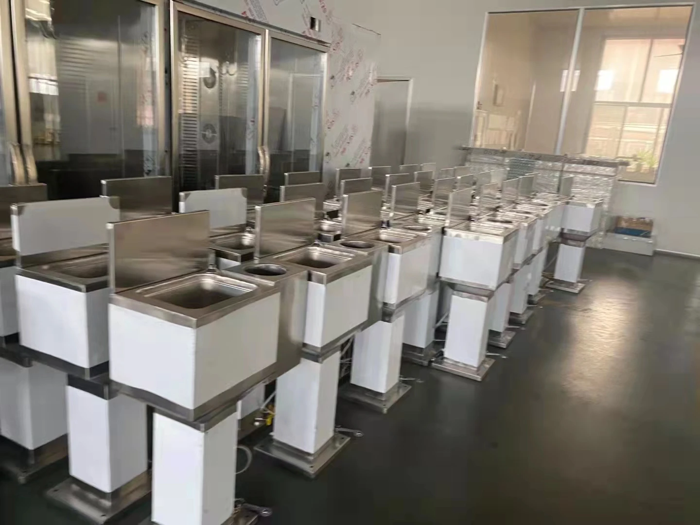 Halal cattle slaughterhouse stainless steel wash basin knife sterilizer