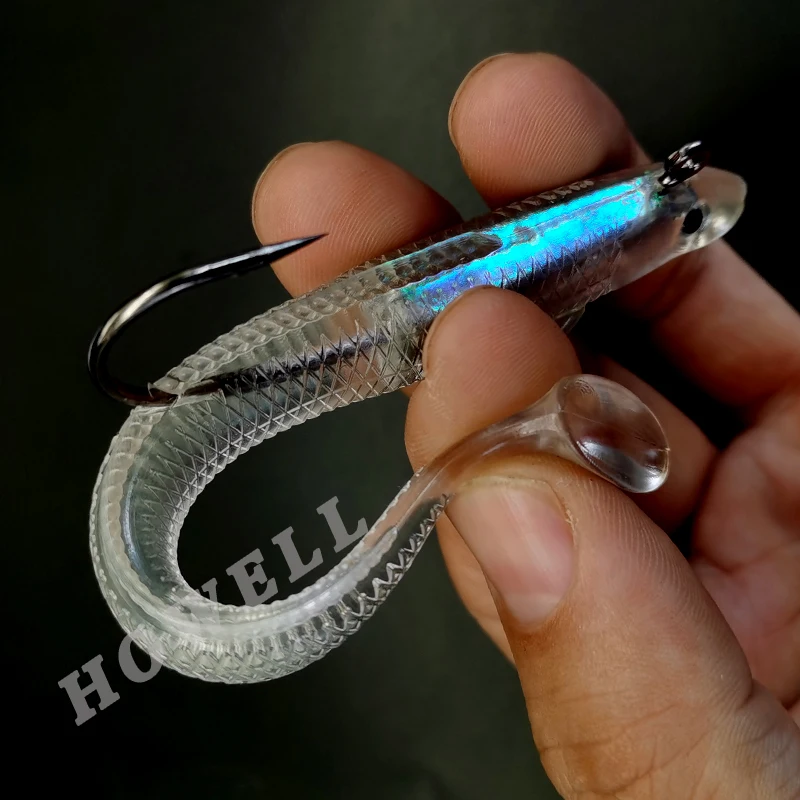 Oem Jig Head Soft Fishing Lures 15cm 5.9" 30g Fishing Lead Jig Head