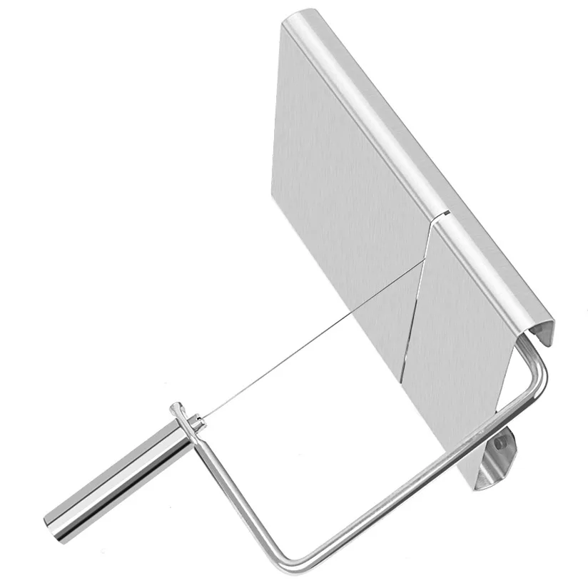 AIDOIT Affettatrice Per Formaggio In Acciaio Inox 18/8 - Lama Affilata Con Griglia Scalare E Base Antiscivolo, Multiuso Per Prosciutto, Verdura, Burro (12,7x21,1 Cm)