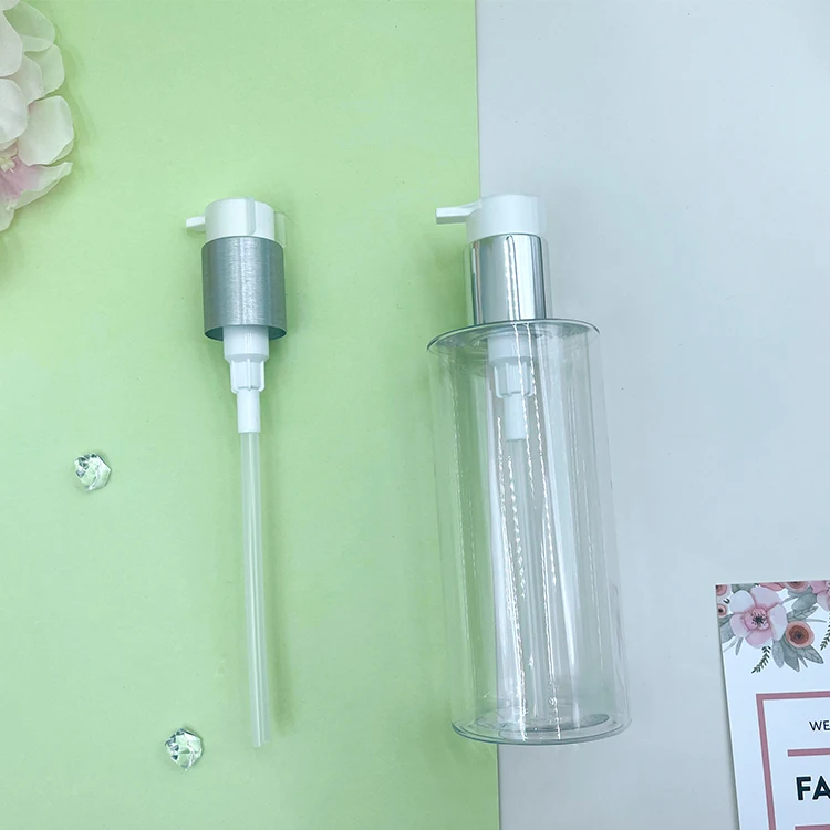Silver Coated Cosmetic Plastic Lotion Pump Sprayer Cap