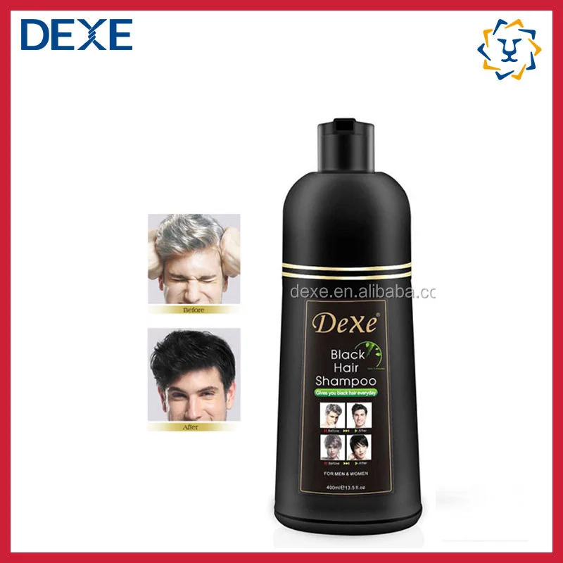 DEXE Fast Permanent Brown Natural Black Hair Color Dye Shampoo Original China Price Factory Private Label OEM  Customize Logo