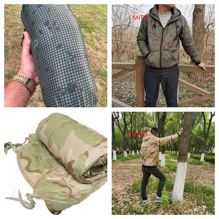 Mito Black Tiger Stripe Multicam Camping Waterproof Warm Camo Woobie