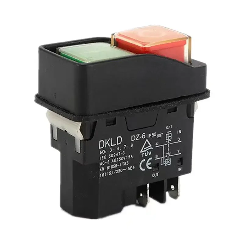 Amazon.com: TSIOHKBS DZ-6 AC250V 15A 4Pins 5Pins Waterproof