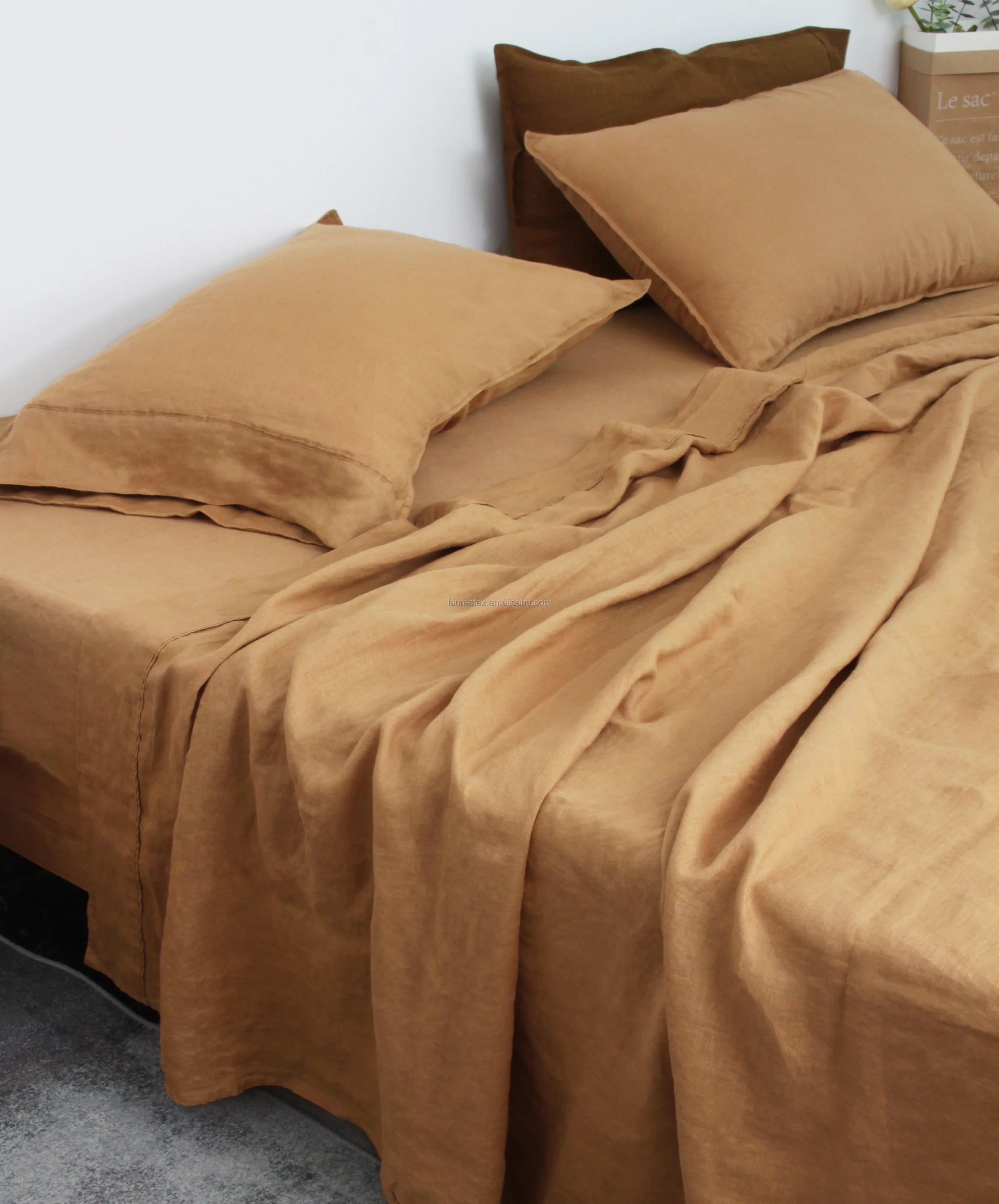 亚麻法国床上用品高品质热卖100% 纯亚麻床单oeko法国亚麻床上用品