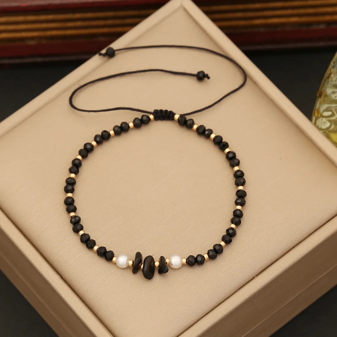 Bracciale Ba1330 con bottone a pressione regolabil... - Grandado