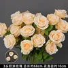 Champagne-colored 3-headed cream rose
