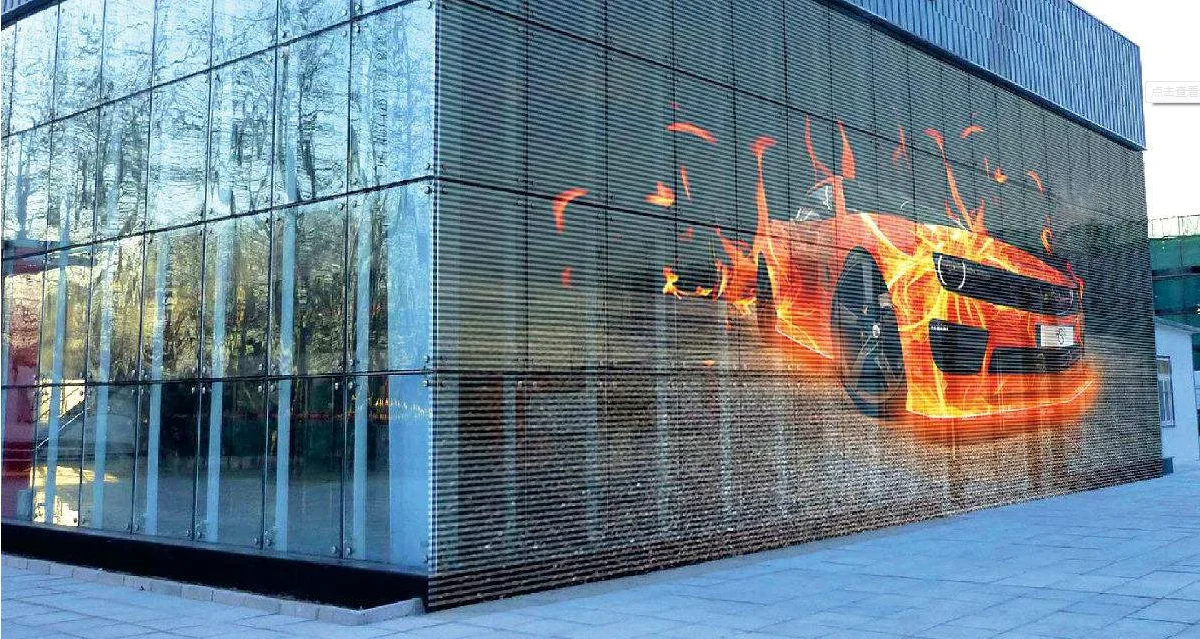 Outdoor Flexible Transparent LED Film Screen 